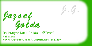 jozsef golda business card